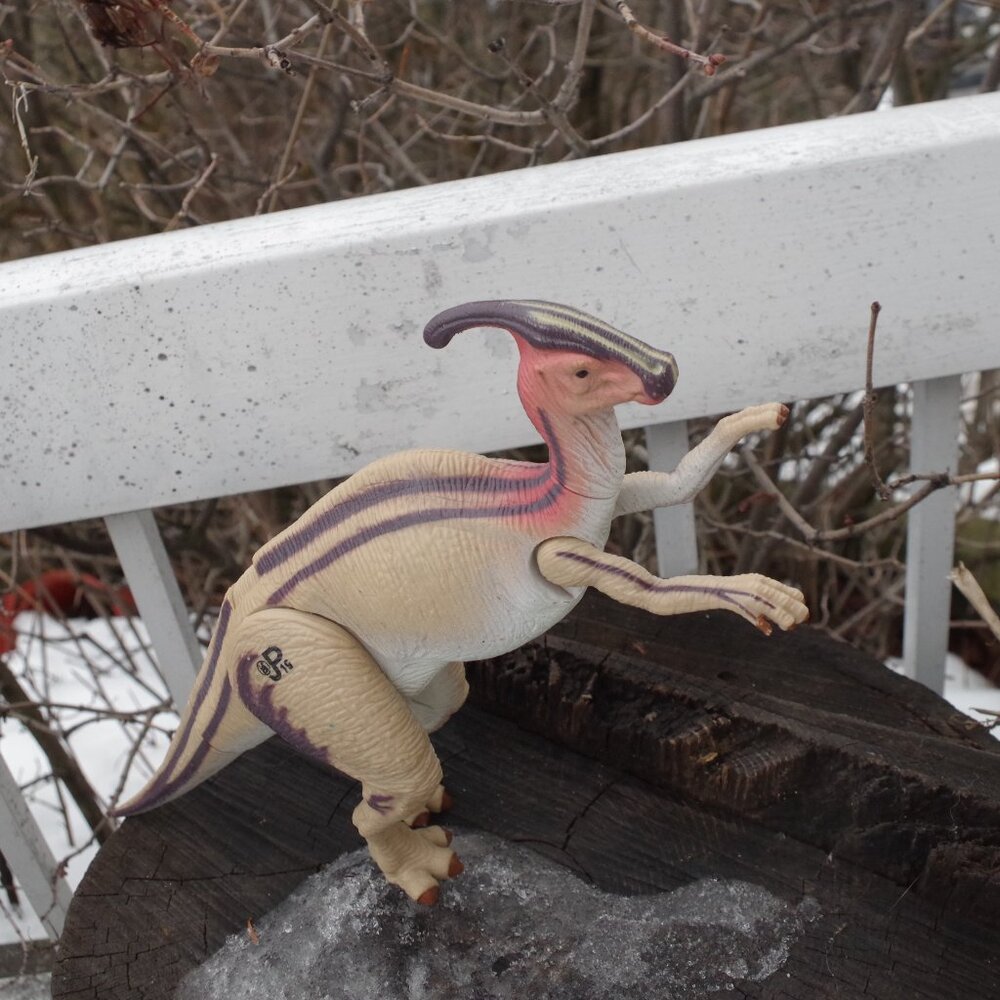 Vintage Jurassic Park Parasaurolophus  Dinosaur